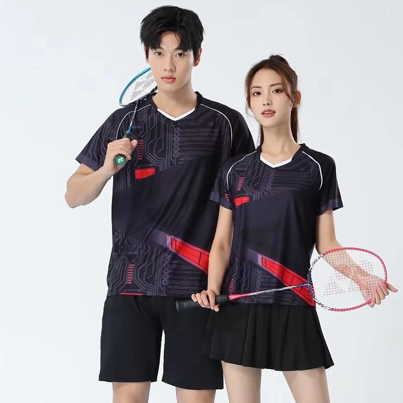 Table Tennis Jersey - Camisetas de Badminton Masculinas de Secagem