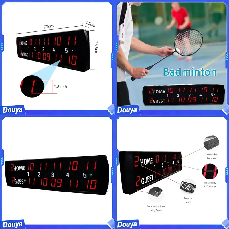 Table Tennis Score - Placar Eletrônico Digital LED YIZHI 5