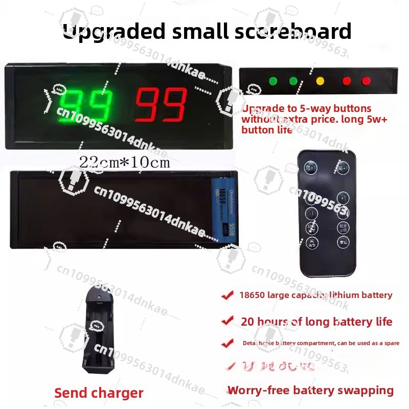 Table Tennis Score - Placar Eletrônico de Basquete com LED,