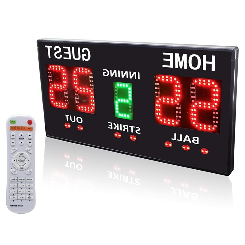 Table Tennis Score - Placar eletrônico de beisebol t22c, para