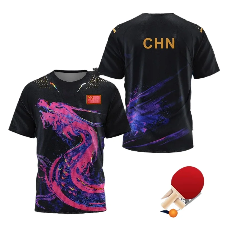 Table Tennis Jersey - Camiseta Gráfica de Tênis de Mesa
