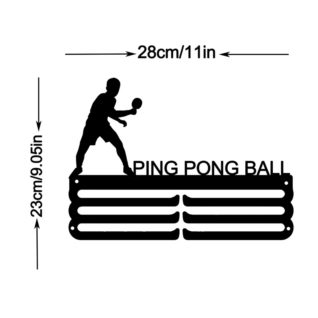 Table Tennis Dimension - Suporte de Parede Metálico CIFBUY para
