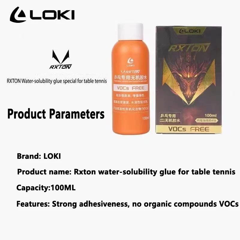 Cola à Base de Água LOKI 100ml - Table Tennis Racket avaliação e preço