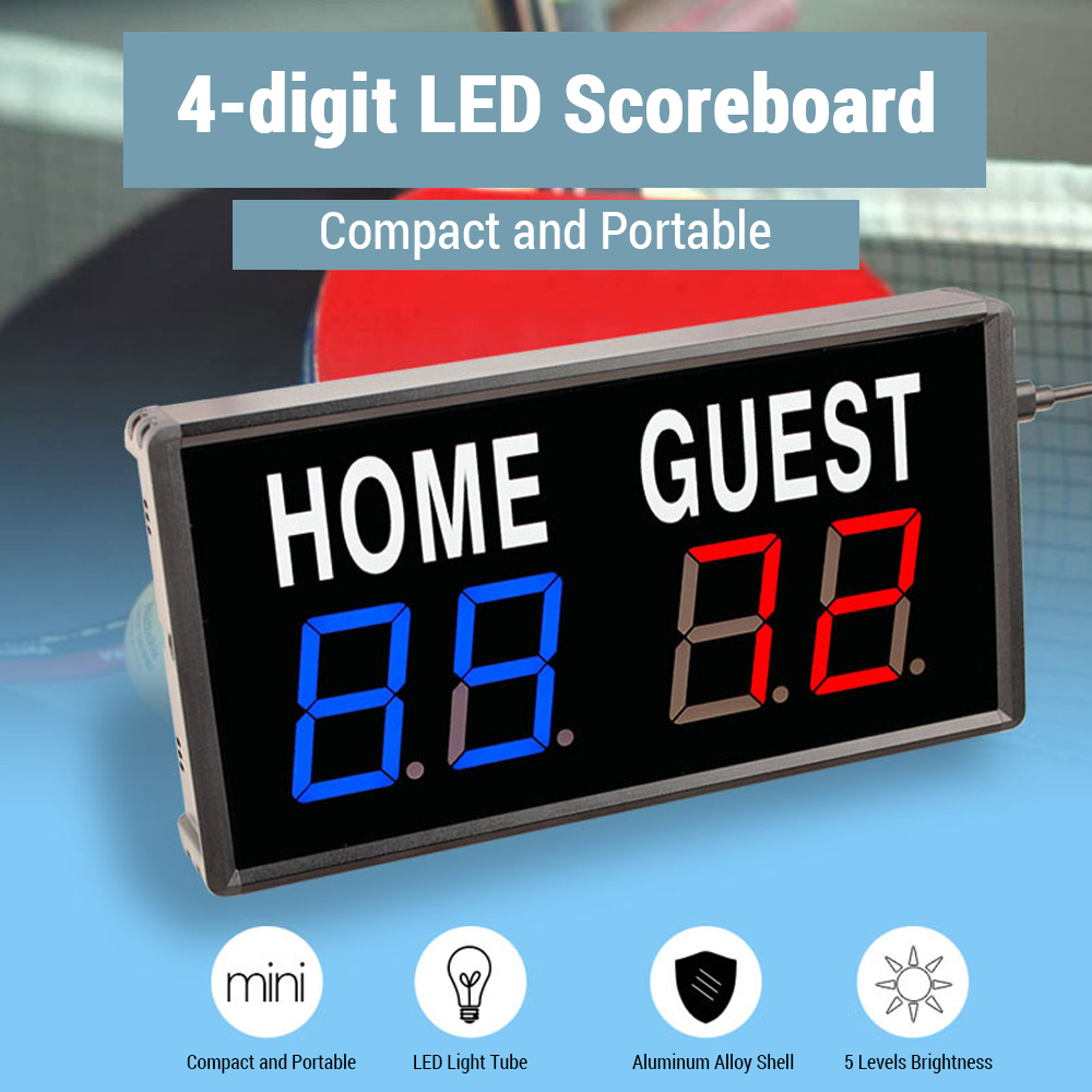 Placar Digital Portátil de 4 D - Table Tennis Score avaliação e preço